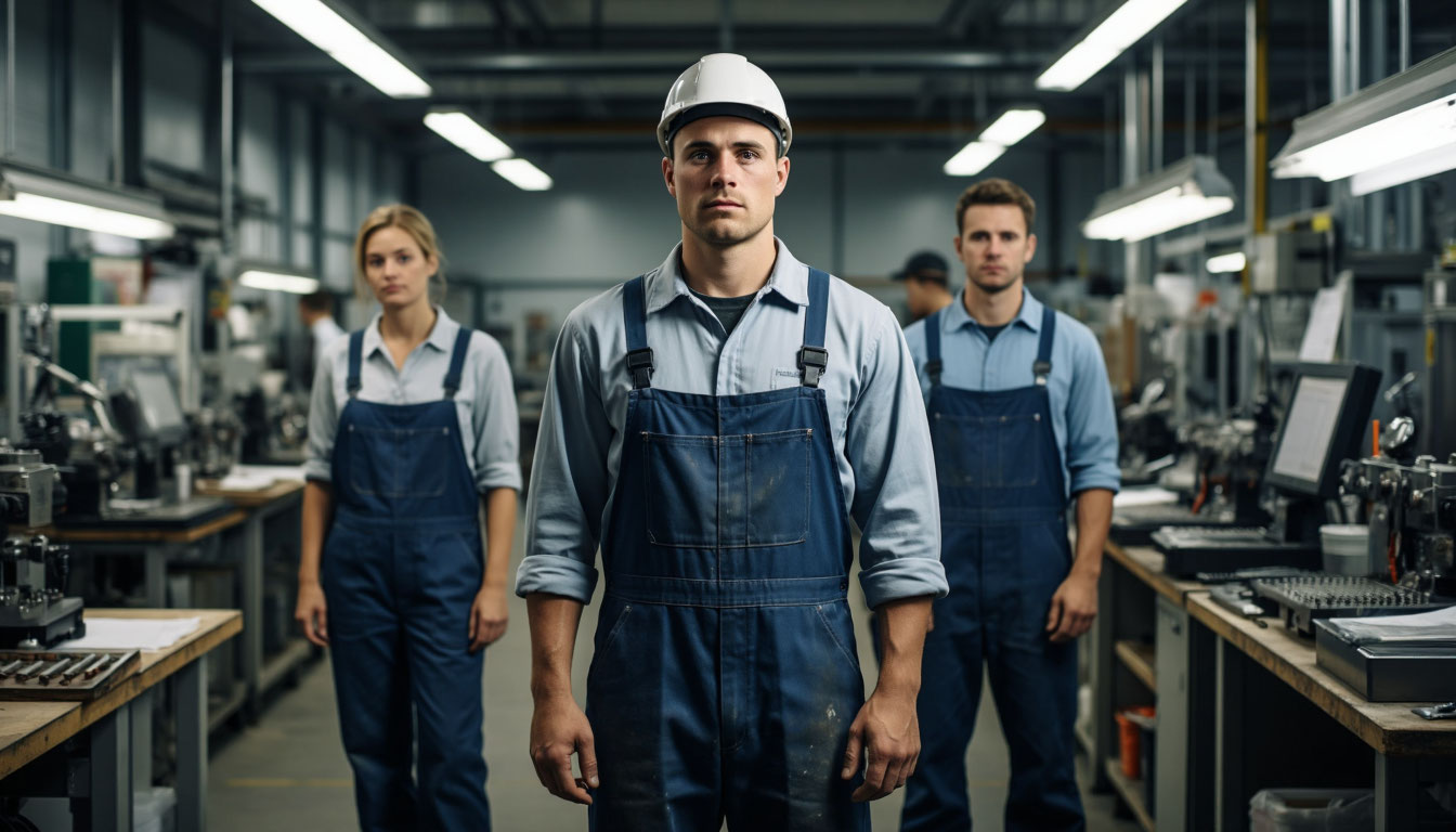 работники на предприятии